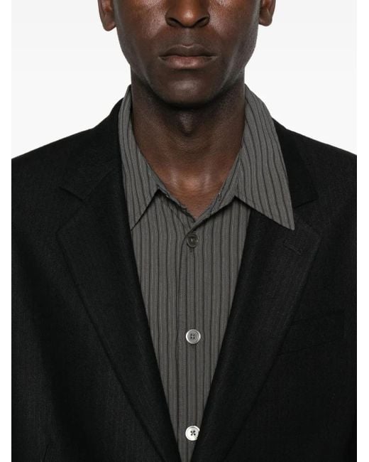 Our Legacy Black Pinstriped Blazer for men