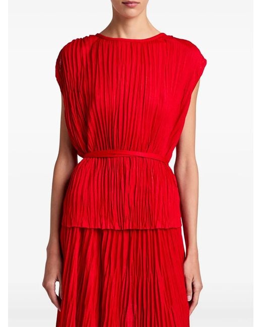Proenza Schouler Red Lyra Top