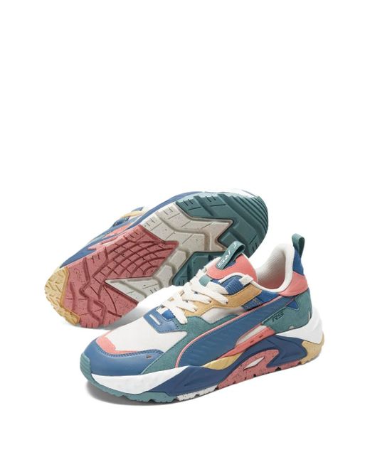 メンズ PUMA Rs-trck "vapor Grey/deep Dive/hibiscus Flower" スニーカー Blue