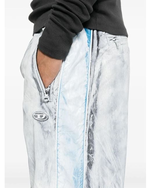 DIESEL White P-Tate Trousers for men