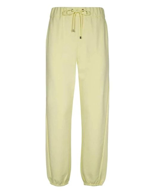 Max Mara Broek Met Elastische Cuffs in het Yellow