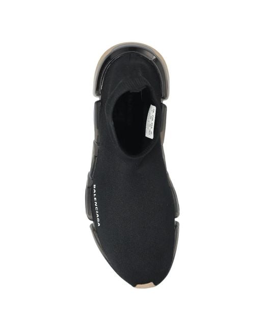 Balenciaga Black Sports Shoes With Sock 'Speed 2.0 Lt'