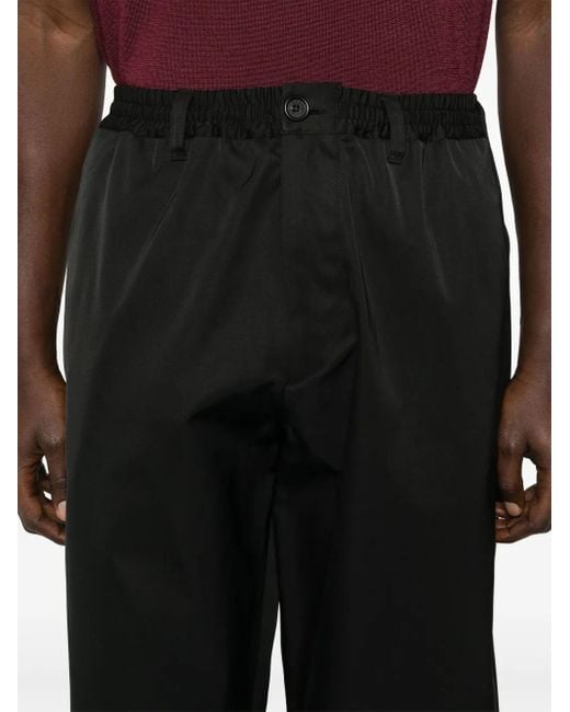Marni Black Water-Repellent Taffeta Trousers for men