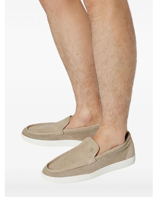 Fabi White Perforated Slip-On Sneakers for men
