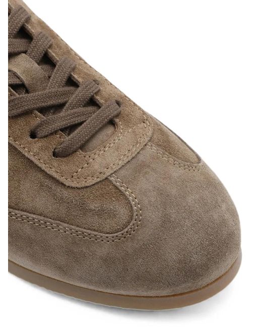 Common Projects Brown Perforated-Detail Sneakers