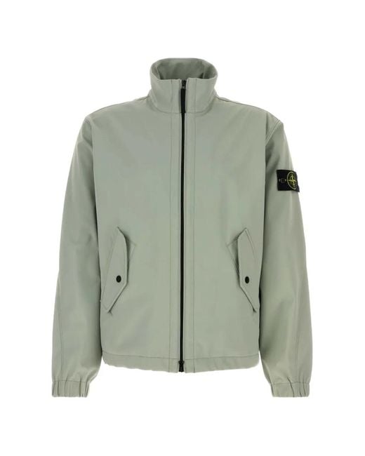 Stone Island Green Capospalla for men