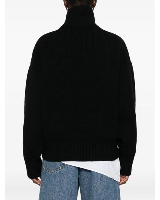 Rohe Black Roll-Neck Sweater
