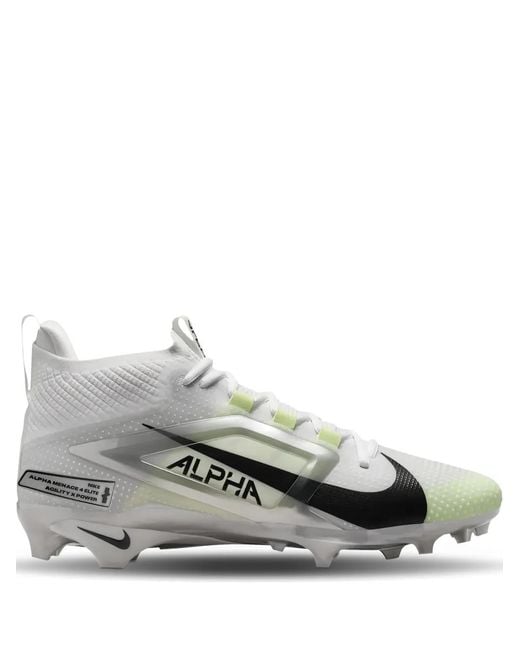 Nike Gray Alpha Menace 4 Elite Logo-Print Sneakers for men