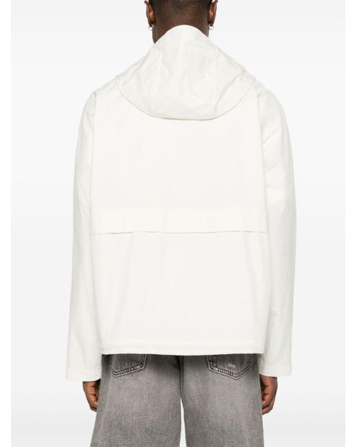 Studio Nicholson White Tonal Stitching Oversized Jacket for men