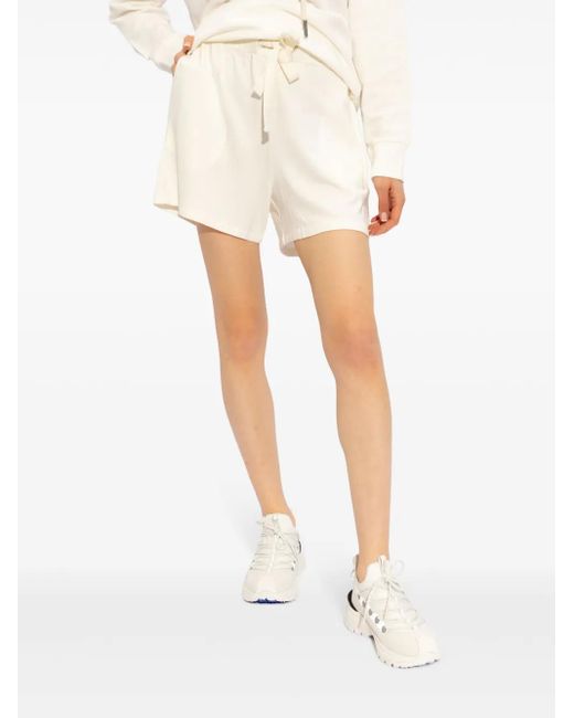 Moncler Natural Logo-Patch Track Shorts