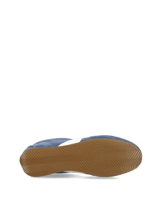 Philippe Model Blue Planche Suede Lace-Up Sneakers for men
