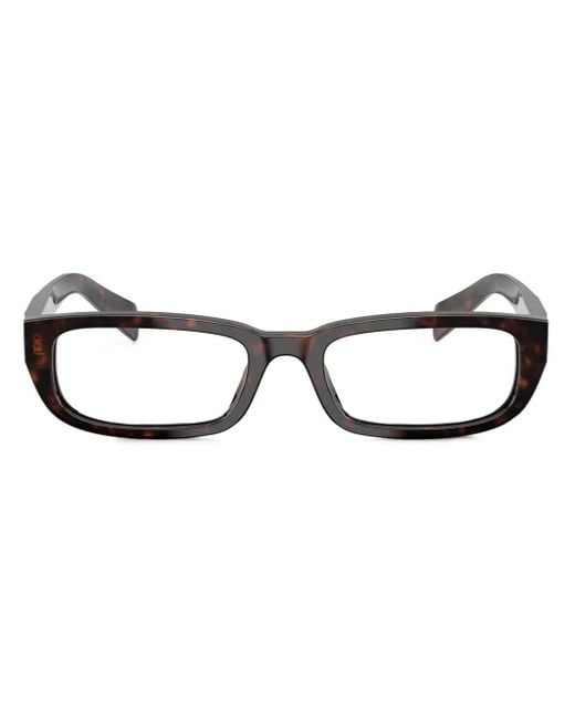 Prada Brown Eckiges Gestell