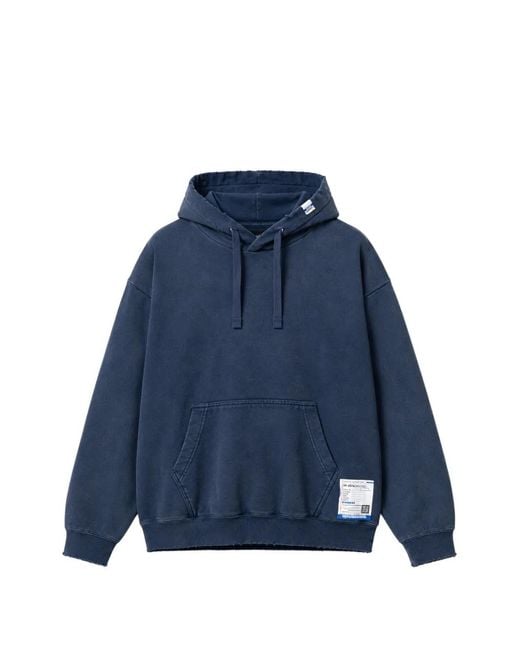 Maison Mihara Yasuhiro Blue Sun-Faded Like Distressed Hoodie for men