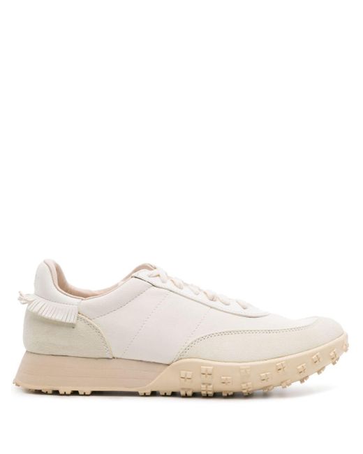 Visvim White Neutral Hospoa Leather Sneakers - Men's - Calf Leather/rubber for men