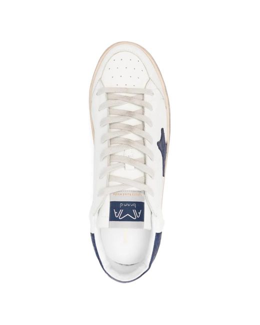 AMA BRAND White Motif-Detail Sneakers for men