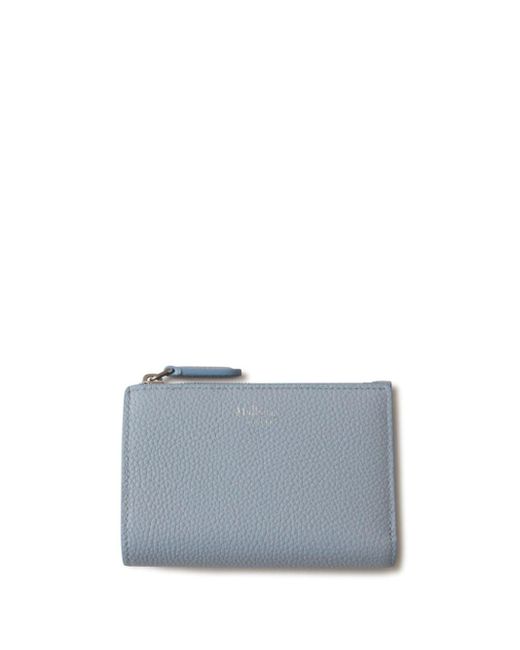 Mulberry Gray Continental Bi-fold Leather Wallet