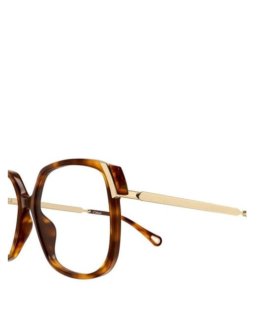 Chloé Black Square-Frame Glasses