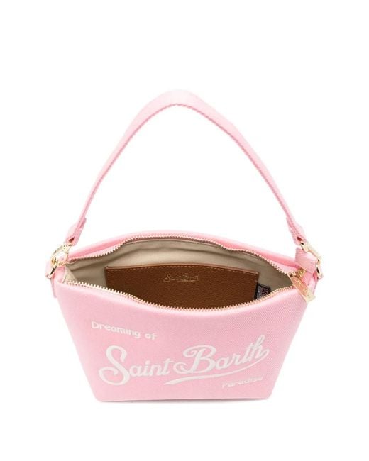 Mc2 Saint Barth Pink Aline Canvas Tote Bag