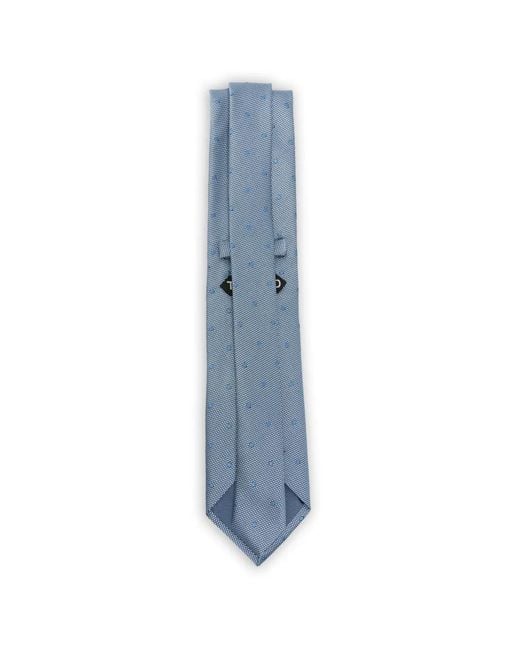 Tom Ford Blue Dotted-Pattern Tie for men