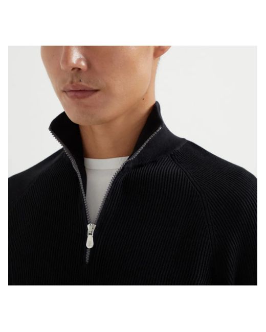 Maglione Leggero di Brunello Cucinelli in Blue da Uomo