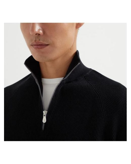 Brunello Cucinelli Katoenen Trui in het Blue voor heren