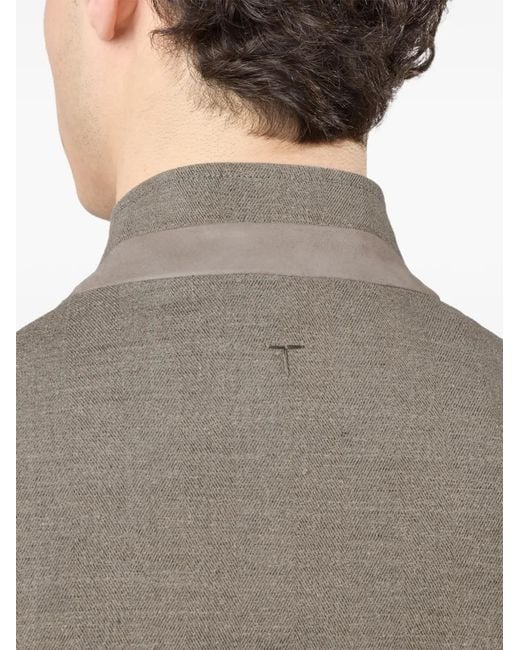 Tod's Gray Maxi-Pockets Short Jacket for men