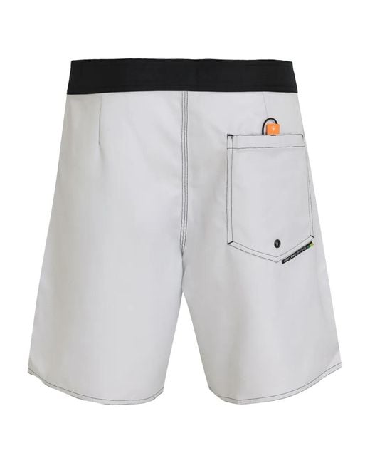 Osklen Gray Seahorse Pixel Shorts for men