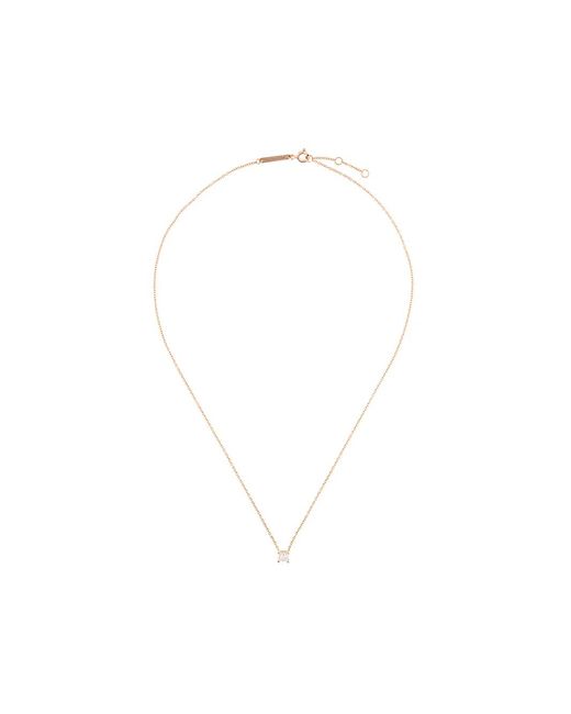 Delfina Delettrez White Dots Solitaire Diamond Necklace