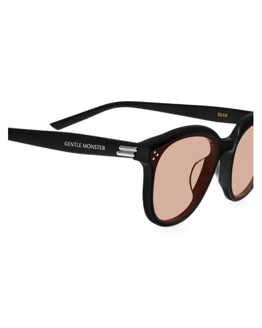 Gentle Monster Black Lunettes De Soleil Dean À Monture Ronde