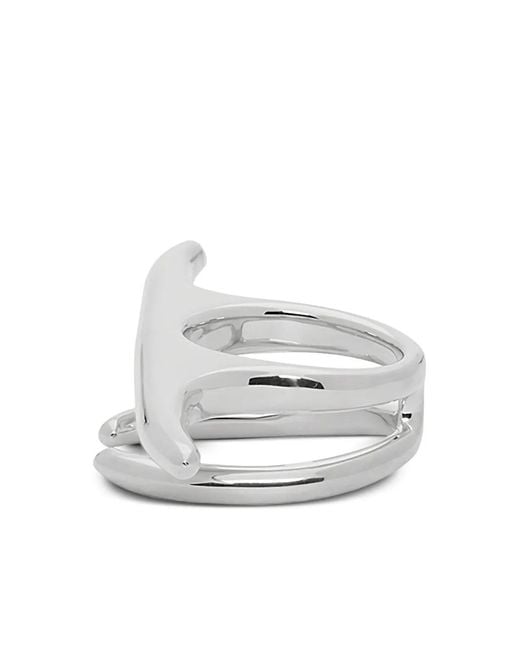Ambush White Liquid Multi-Finger Ring for men