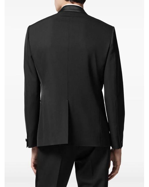 Versace Black Crystal-Embellished Wool Blazer for men
