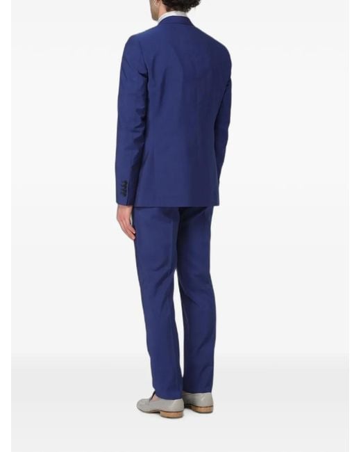 Colamarino Blue Single-Breasted Suit for men