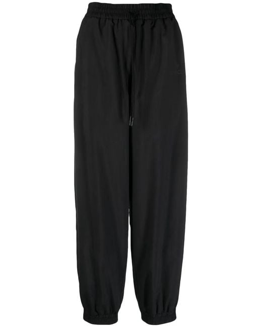 Moncler Black Drawstring-Waist Track Pants