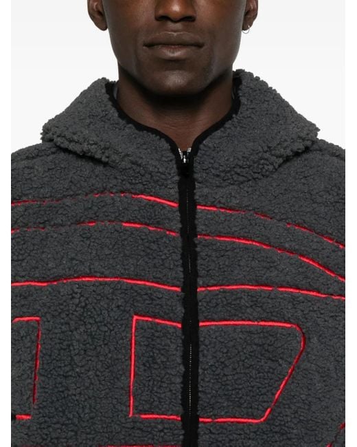 DIESEL Kapuzenjacke Mit Logo in Blue für Herren
