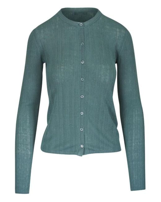 Dorothee Schumacher リブニット カーディガン Blue