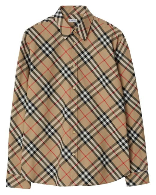 Burberry Natural Vintage Check Cotton Shirt for men