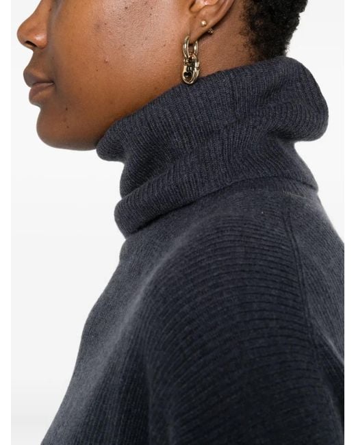 Jersey con cuello alto Brunello Cucinelli de color Blue