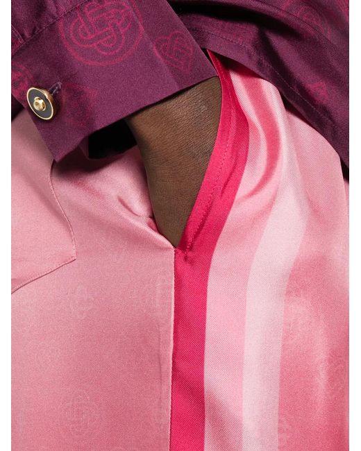 Casablanca Pink Gradient Side Stripe Trousers