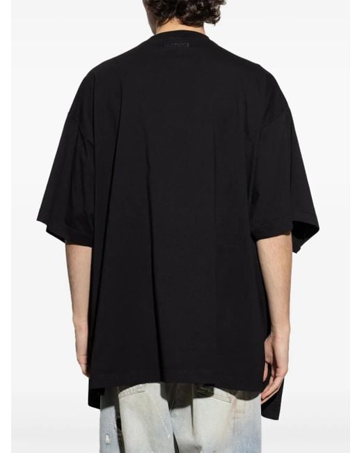 Vetements Gelaagd T-Shirt in het Black voor heren