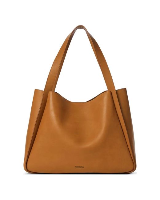 Shinola Brown Derby Tote Bag