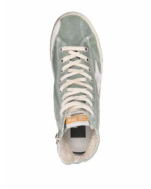 Golden Goose Deluxe Brand Multicolor Green 'francy' High Top Trainers