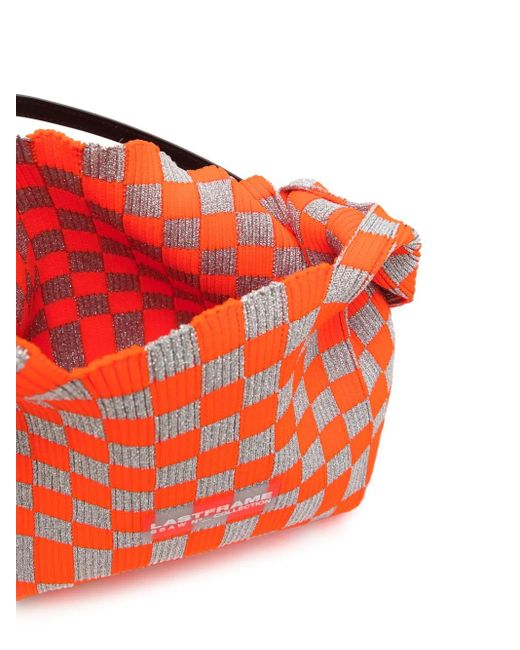 LASTFRAME Ichimatsu Market ショルダーバッグ Red