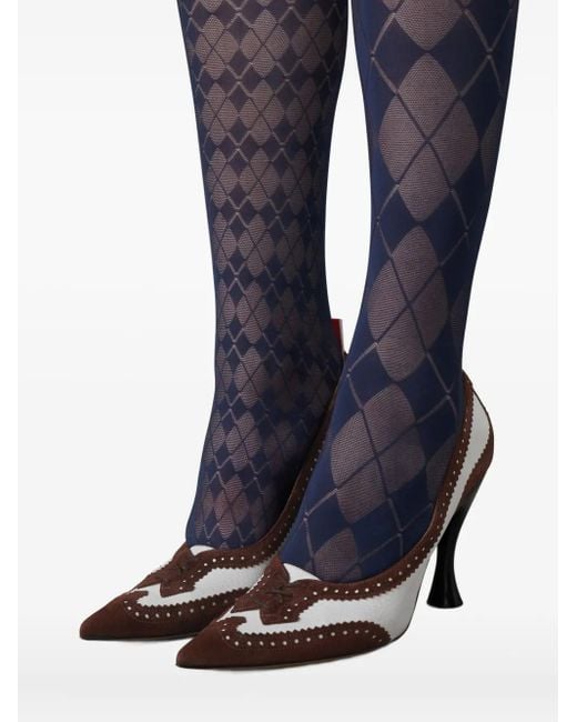 Pumps Wingtip 90Mm di Thom Browne in Brown