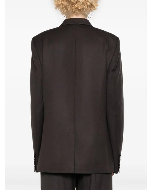 Stella McCartney Black Single-Breasted Wool Blazer