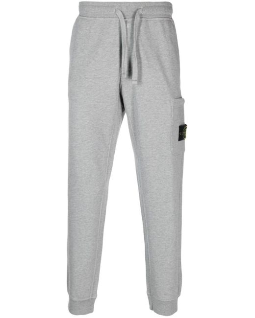 Pantalon de jogging à design chiné Stone Island pour homme en coloris Gray