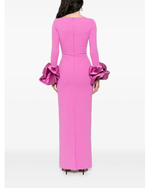 Solace London Pink Talia Maxi Dress