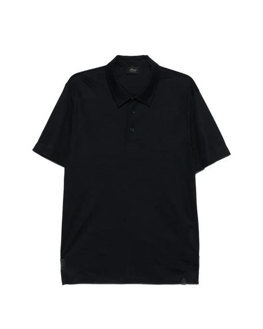 Brioni メンズ ブラック グラフィック ポロシャツ 【公式通販】