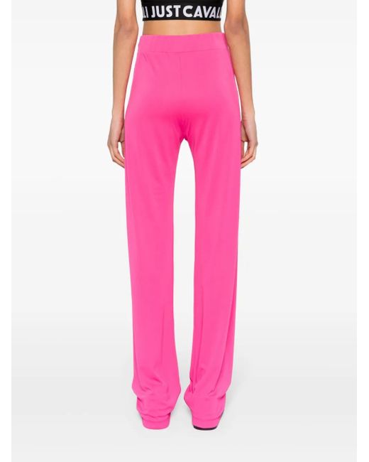 Just Cavalli Flared Broek in het Pink