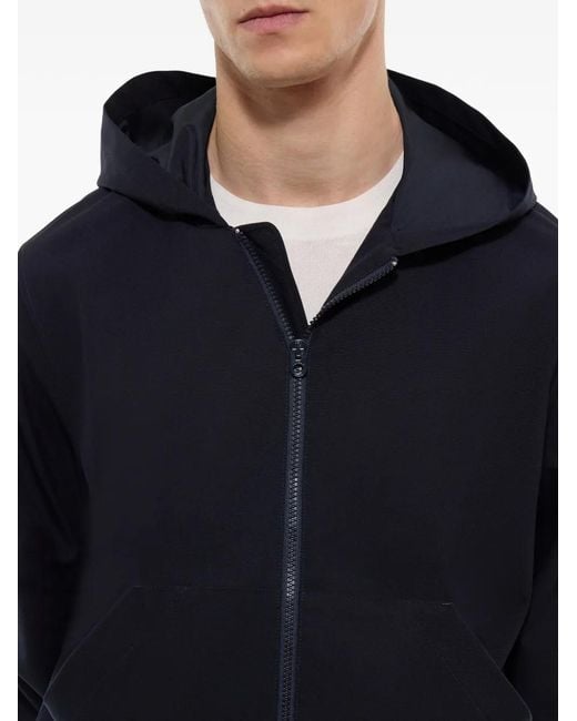 Fursac Blue Hooded Zip-Fastening Jacket for men
