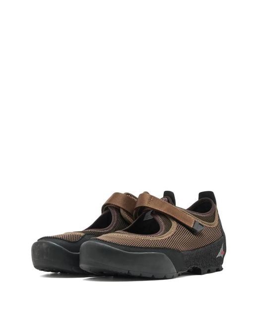 Roa Brown Loie Touch-Strap Sneakers for men